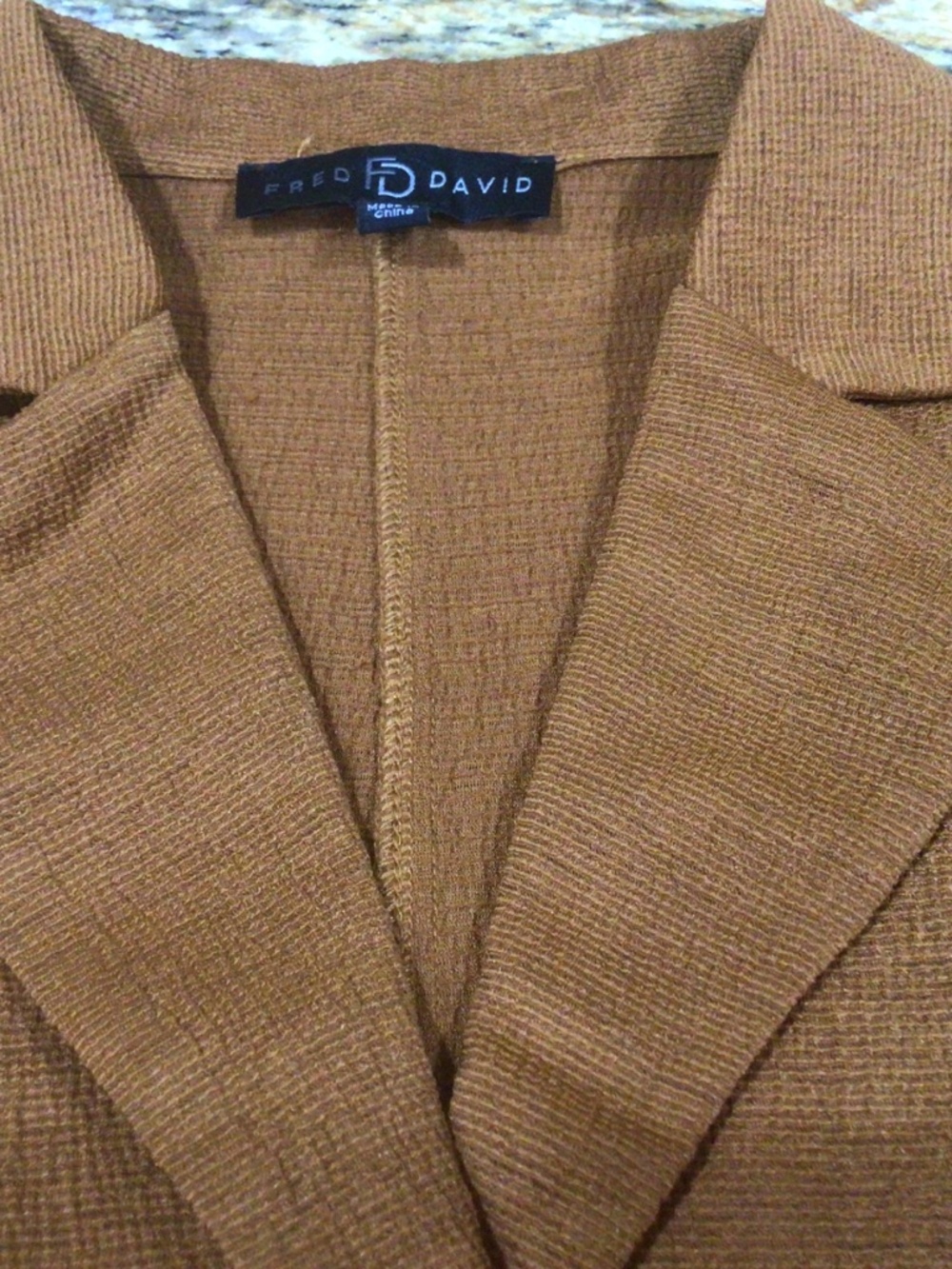 Vintage Fred David button down rust colored shirt. Size S great shape - Picture 7 of 7